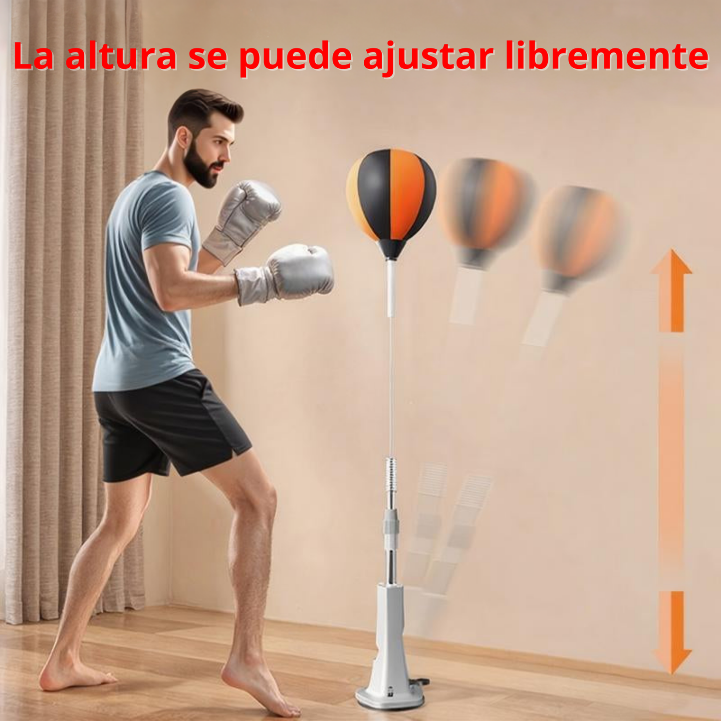 Premium Quality Boxing Speedball with Stand - Height Adjustable for Teens & Adults - 360° Rebound for Stress Relief & Fitness - Ideal for Home Use in Bedrooms Living Rooms & Gardens