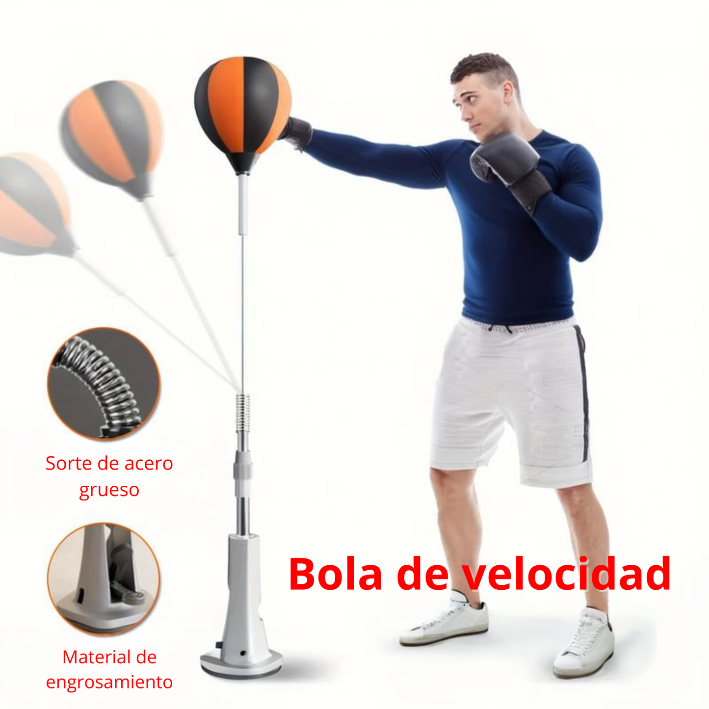 Premium Quality Boxing Speedball with Stand - Height Adjustable for Teens & Adults - 360° Rebound for Stress Relief & Fitness - Ideal for Home Use in Bedrooms Living Rooms & Gardens